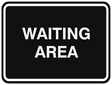 Signs ByLITA Classic Framed Waiting Area Sign | Durable Material | Office